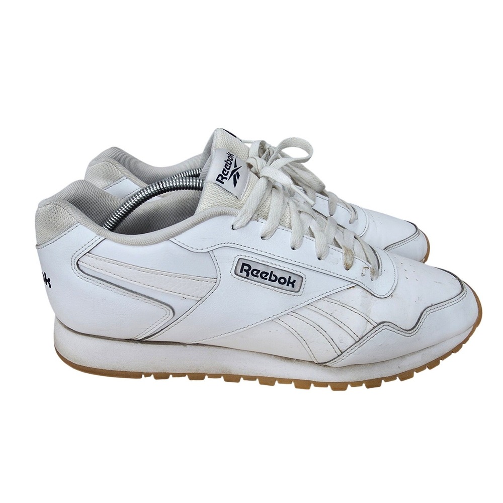 Reebok Glide Sneakers Men 13 White Gum Leather Casual Retro Tennis Shoes GZ2323